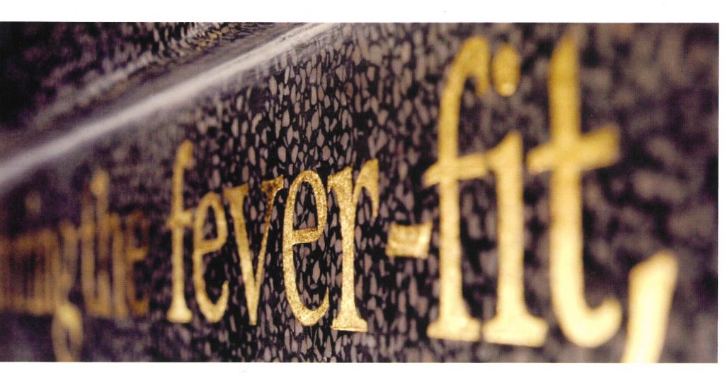 Gold leaf text